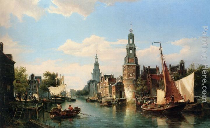 Cornelis Christiaan Dommelshuizen The Montelbaans Tower, Amsterdam